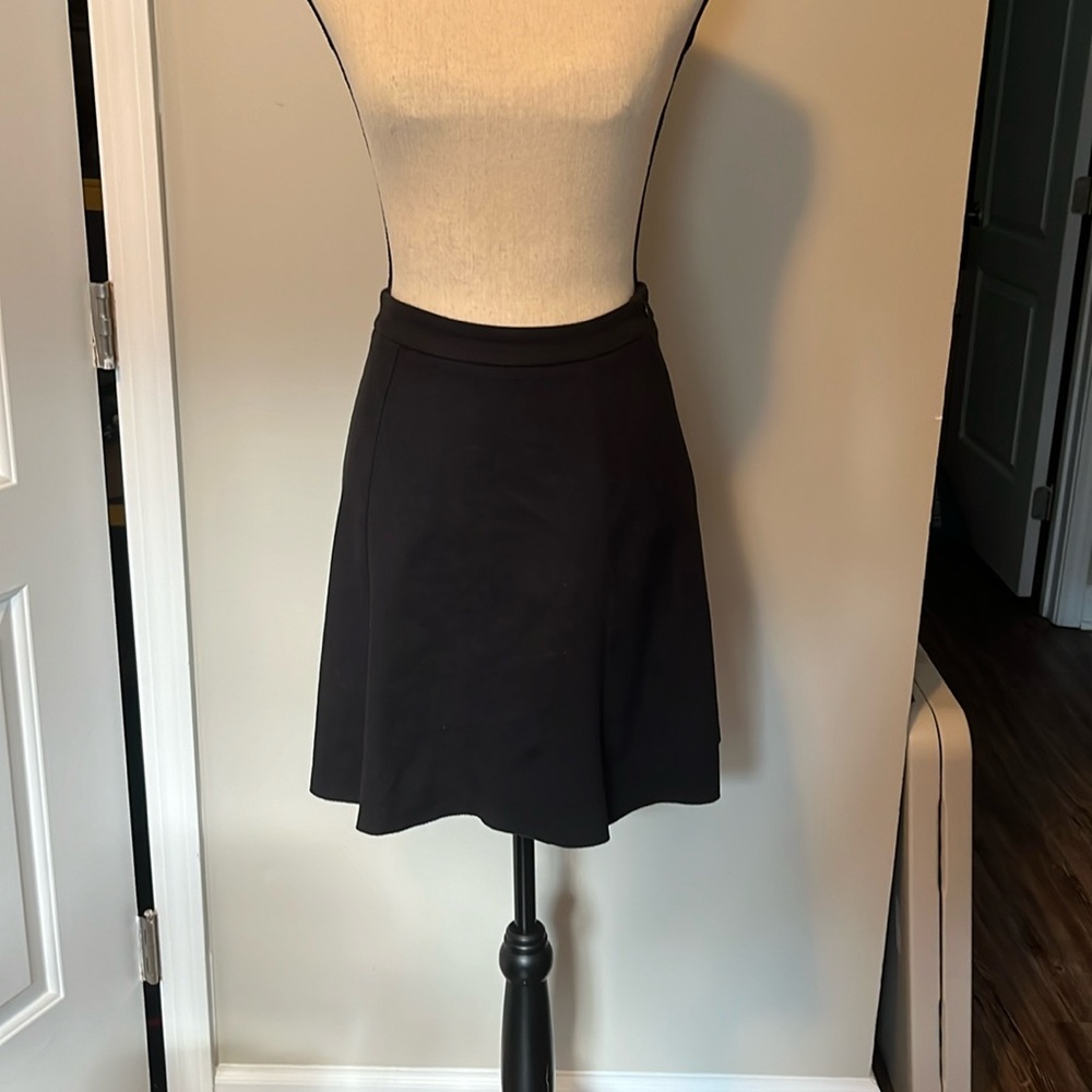 Black suede skirt